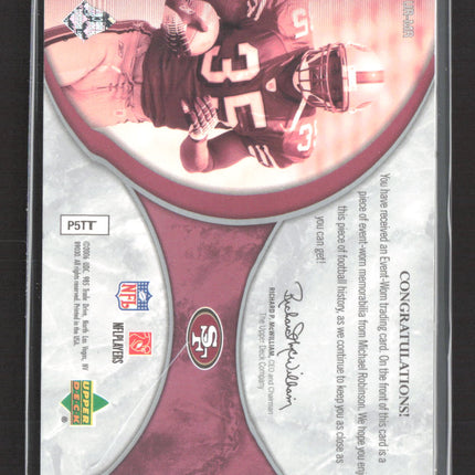 2006 Upper Deck Ultimate Collection Rookie Patch Michael Robinson /50 Patch