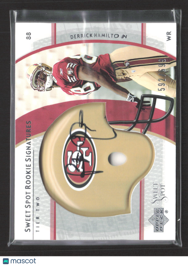 2004 Upper Deck Sweet Spot Rookie Signatures Derrick Hamilton #255 Tier Two Auto