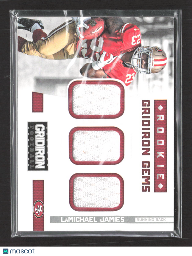 2012 Panini Gridiron Rookie Gridiron Gems LaMichael James #3 Triple Jersey