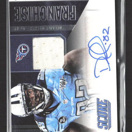 2014 Score Franchise Fabrics Delanie Walker #FF-DW Game-worn Jersey Auto