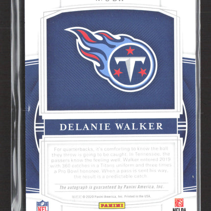 2020 Panini National Treasures Signatures Delanie Walker #S-DW Auto /35