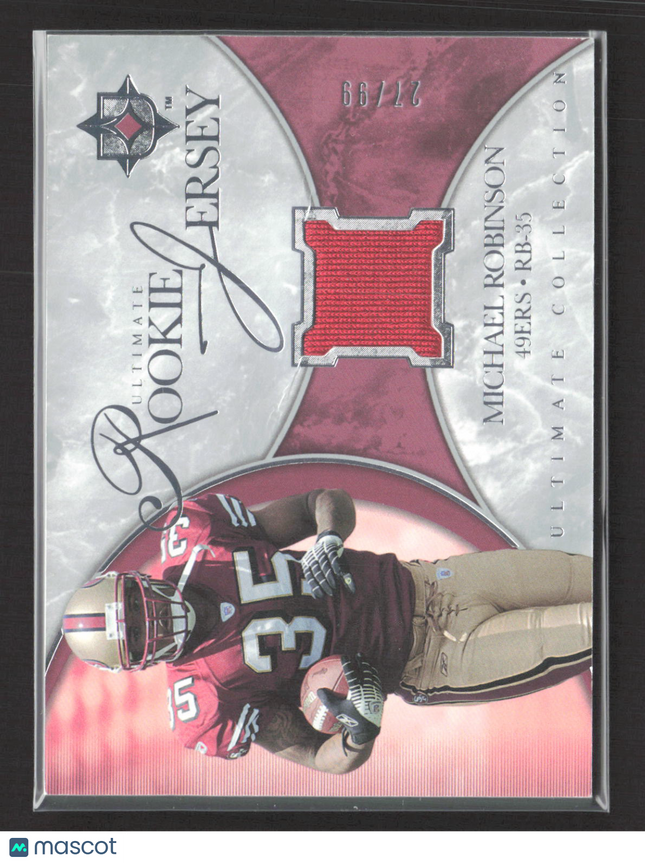2006 Upper Deck Ultimate Rookie Jersey Michael Robinson #UR-MR Jersey /99