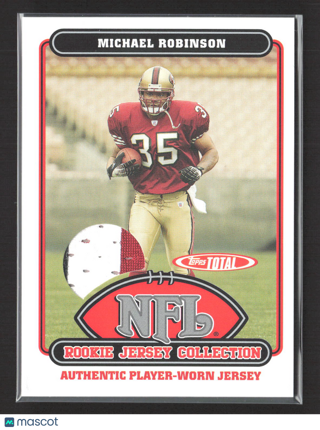 2006 Topps Total Football Michael Robinson #54TE Patch