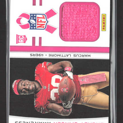 2013 Panini Breast Cancer Awareness Marcus Lattimore #BCA9 RC Pink Jersey
