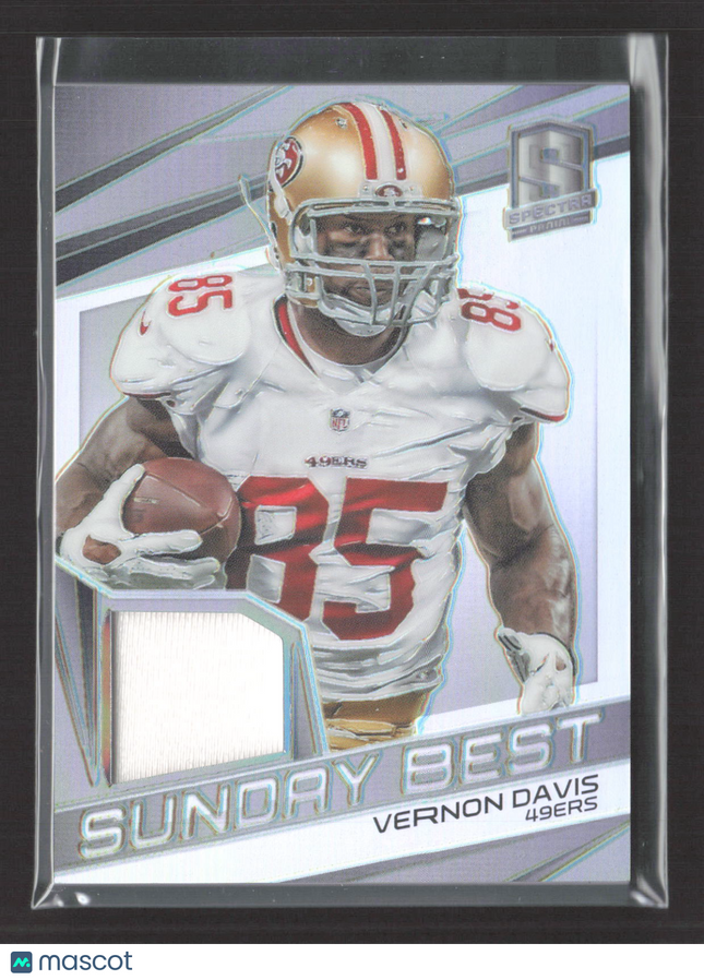 2015 Panini Spectra Sunday Best Vernon Davis #SB-VD 062/199 Jersey Patch