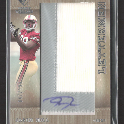 2007 Upper Deck SP Rookie Threads Lettermen Jason Hill #152 Patch 047/199 Auto