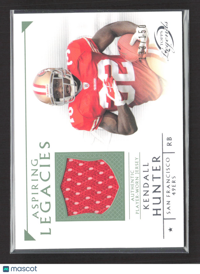 2011 Topps Legends Aspiring Legacies Kendall Hunter #ALR-KH Jersey /150