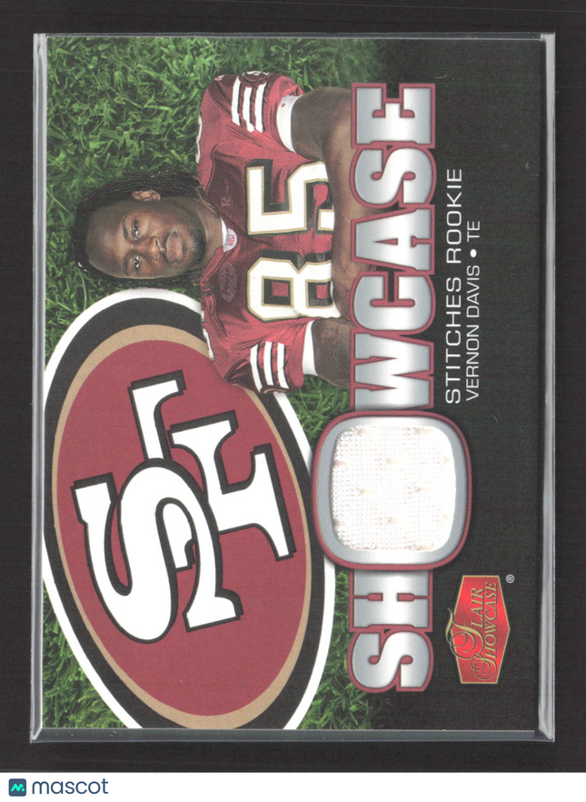 2006 Fleer Flair Showcase Stitches Rookie Vernon Davis #SHS-VD Jersey