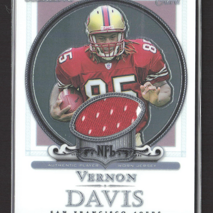 2006 Bowman Sterling Vernon Davis #BS-VD Authentic Player Worn Jersey