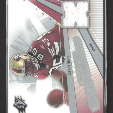 2006 Upper Deck SPx Swatch Supremacy Vernon Davis #SW-VD / Event-Worn Jersey
