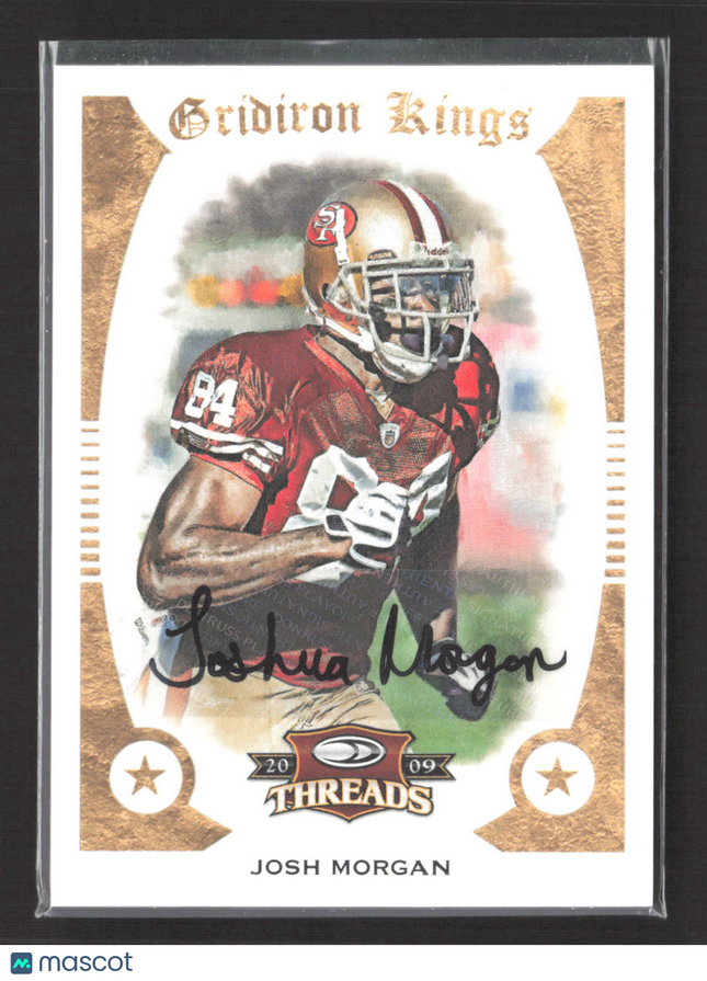 2009 Panini Donruss Threads Gridiron Kings Josh Morgan #29 105/175 Auto