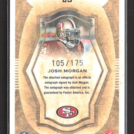 2009 Panini Donruss Threads Gridiron Kings Josh Morgan #29 105/175 Auto
