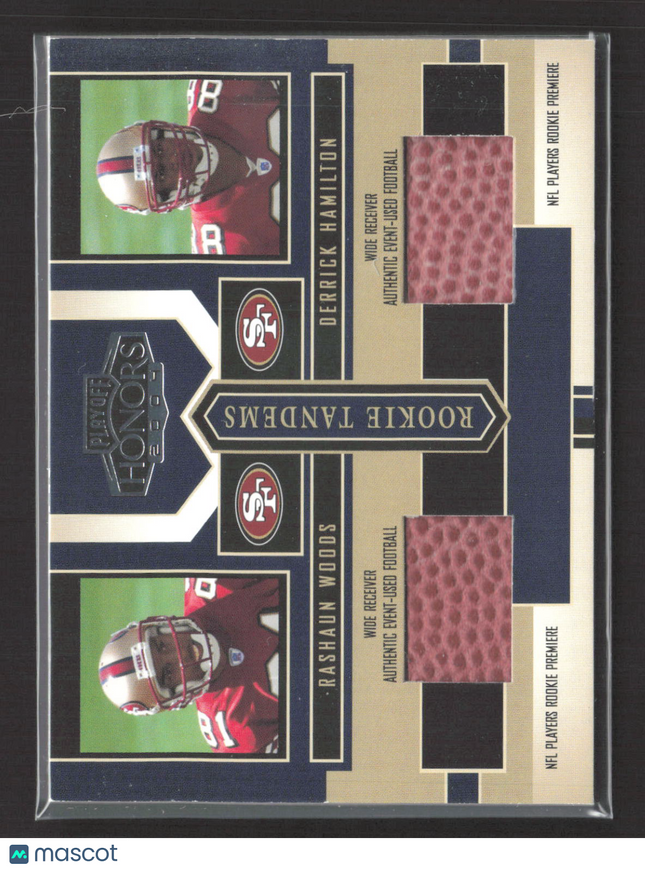 2004 Honors Rookie Tandems Derrick Hamilton Rashaun Woods #RT-16 Football /125