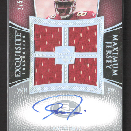2007 Upper Deck Exquisite Maximum Jersey Jason Hill #XXL-JH Jersey 2/5 Auto