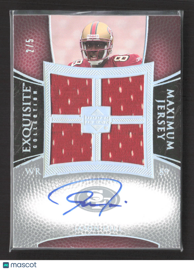 2007 Upper Deck Exquisite Maximum Jersey Jason Hill #XXL-JH Jersey 2/5 Auto