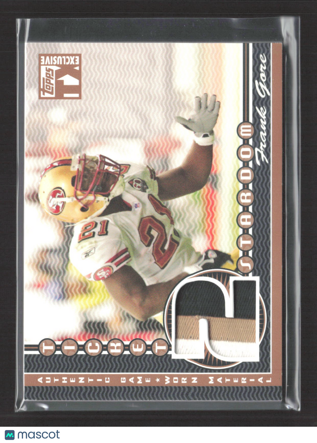 2007 Topps TX Exclusive Ticket to Stardom Frank Gore #STP-FG Patch 15/49