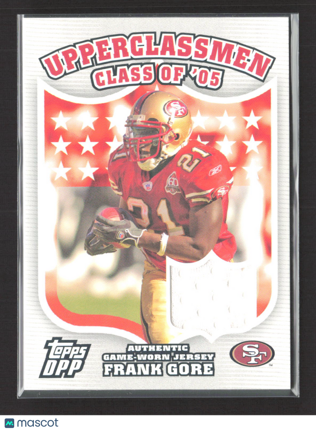 2007 Topps Draft Picks & Prospects Upperclassmen Frank Gore #UC-FG Jersey
