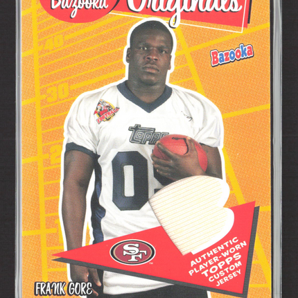 2005 Topps Bazooka Originals Frank Gore #BO-FG Authentic Player-Worn Jersey
