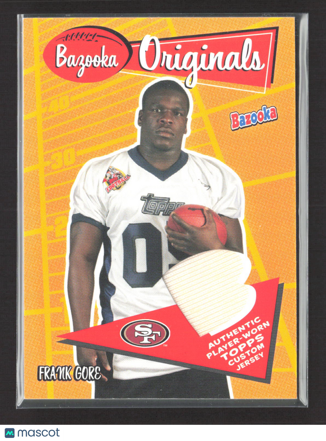 2005 Topps Bazooka Originals Frank Gore #BO-FG Authentic Player-Worn Jersey