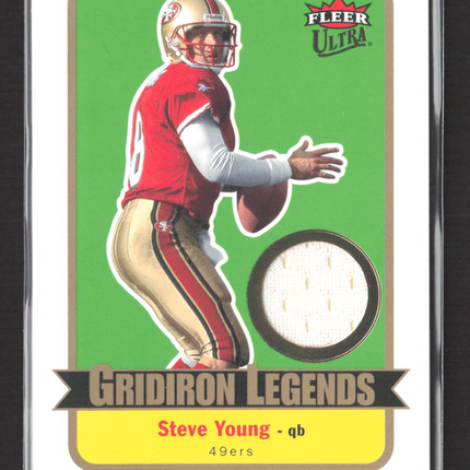 2007 Fleer Ultra Gridiron Legends Steve Young #GL-SY Game-Used Jersey