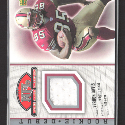 2006 Upper Deck Rookie Debut Vernon Davis #90TE Jersey Patch