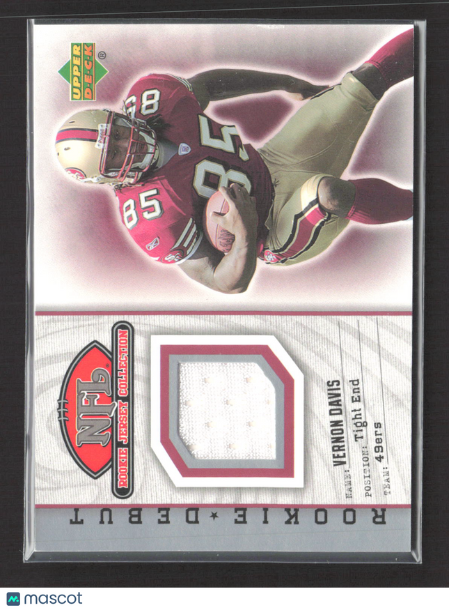 2006 Upper Deck Rookie Debut Vernon Davis #90TE Jersey Patch