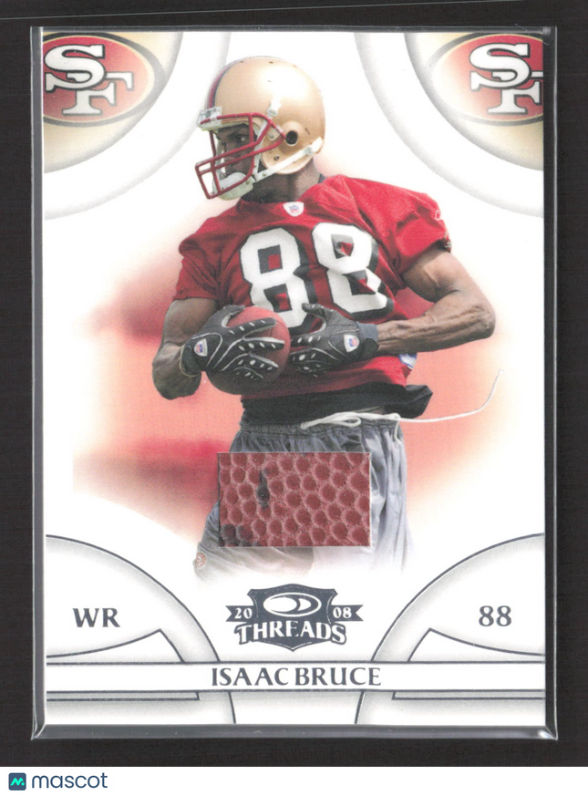 2008 Donruss Threads Isaac Bruce #12 138/250 Game-Used Football Piece