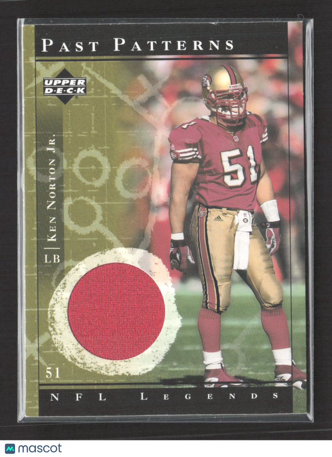 2001 Upper Deck NFL Legends Past Patterns Ken Norton Jr. #PP-KN Game-Used Jersey
