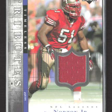2001 Upper Deck Timeless Tributes Ken Norton Jr. #TT-KN Game-Used Jersey
