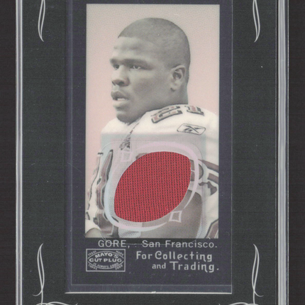 2008 Topps Mayo Frank Gore #R-FG Game-Worn Jersey Relic