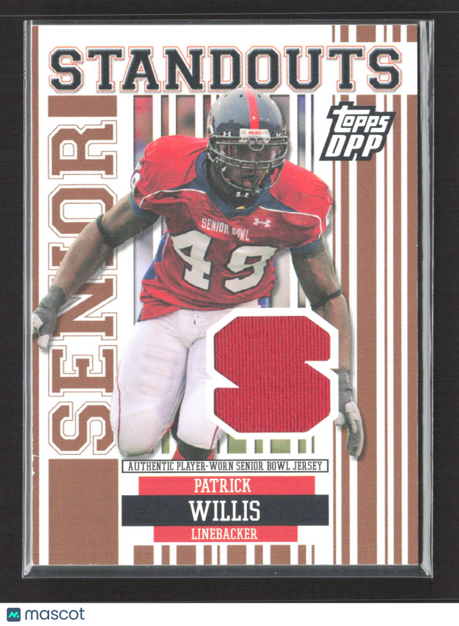 2007 Topps Draft Picks & Prospects Senior Standouts Patrick Willis #SS-PW Jersey