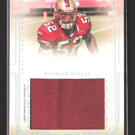 2007 Playoff National Treasures Patrick Willis #125 Event-Worn Jersey /49
