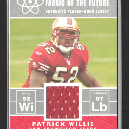 2007 Bowman Fabric of the Future Patrick Willis #FF-PW Player-Worn Jersey