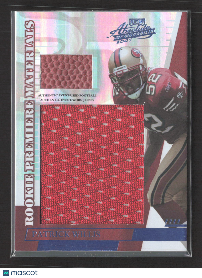 2007 Playoff Absolute Memorabilia Patrick Willis #258 Ball Jersey /50