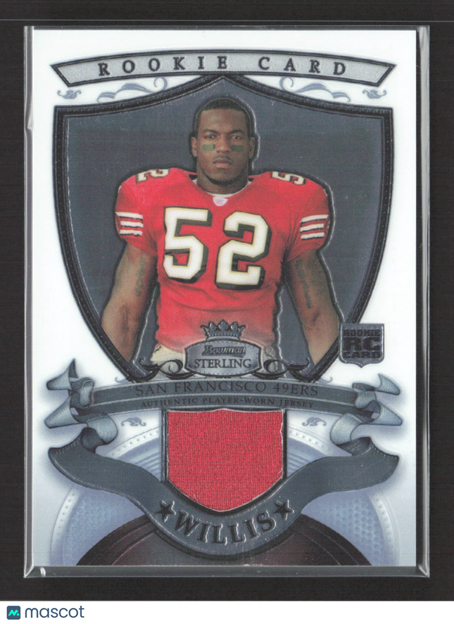 2007 Bowman Sterling Patrick Willis #BSRR-PW RC Authentic Player-Worn Jersey