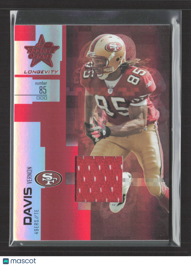 2007 Playoff Rookies & Stars Longevity Vernon Davis #48 Game-Worn Jersey /250