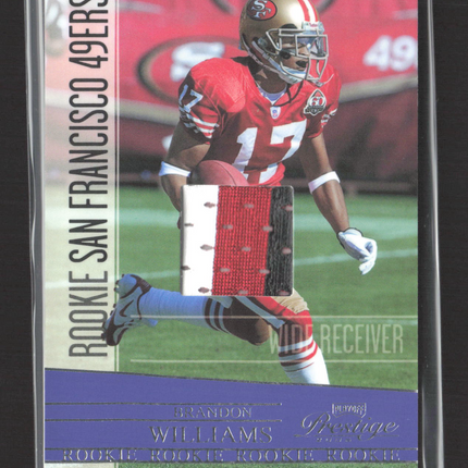 2008 Playoff Prestige Brandon Williams #162 Event-Worn Patch /100