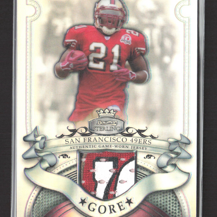 2007 Bowman Sterling Frank Gore #BSVR-FG Refractor 146/199 Logo Patch