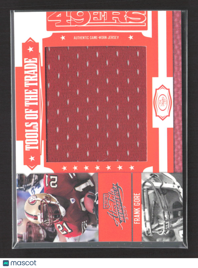 2007 Absolute Tools of the Trade Frank Gore #TOT-63 Game-Worn Jersey 35/50
