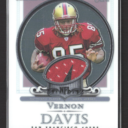 2006 Bowman Sterling Vernon Davis #BS-VD Authentic Player Worn Jersey