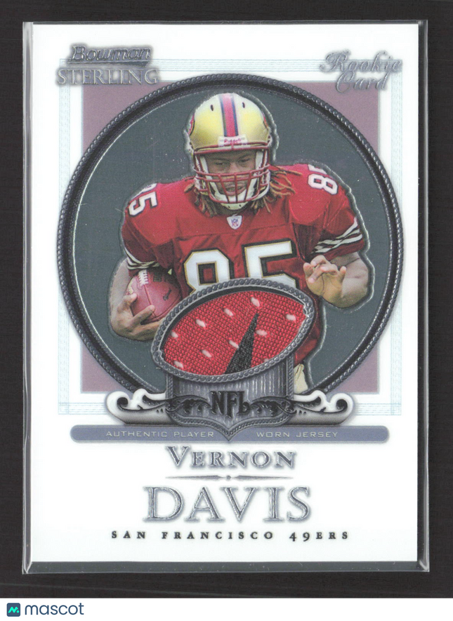 2006 Bowman Sterling Vernon Davis #BS-VD Authentic Player Worn Jersey