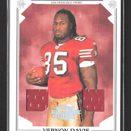 2007 Donruss Threads Gridiron Kings Vernon Davis #PGK-44 66/250 Game-Worn Jersey