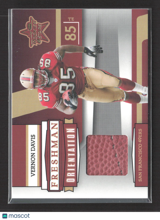 2006 Playoff Rookies & Stars Freshman Orientation Vernon Davis #FO-25 Ball /175