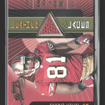 2000 Absolute Leather & Laces Terrell Owens #LL-10 Game-Used Ball 018/175