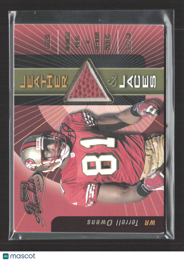 2000 Absolute Leather & Laces Terrell Owens #LL-10 Game-Used Ball 018/175