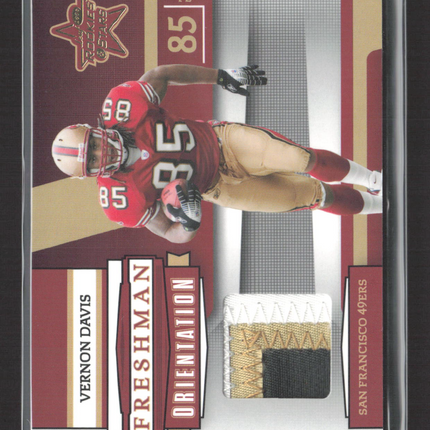 2006 Playoff Rookies & Stars Freshman Orientation Vernon Davis #FO-25 Patch /25