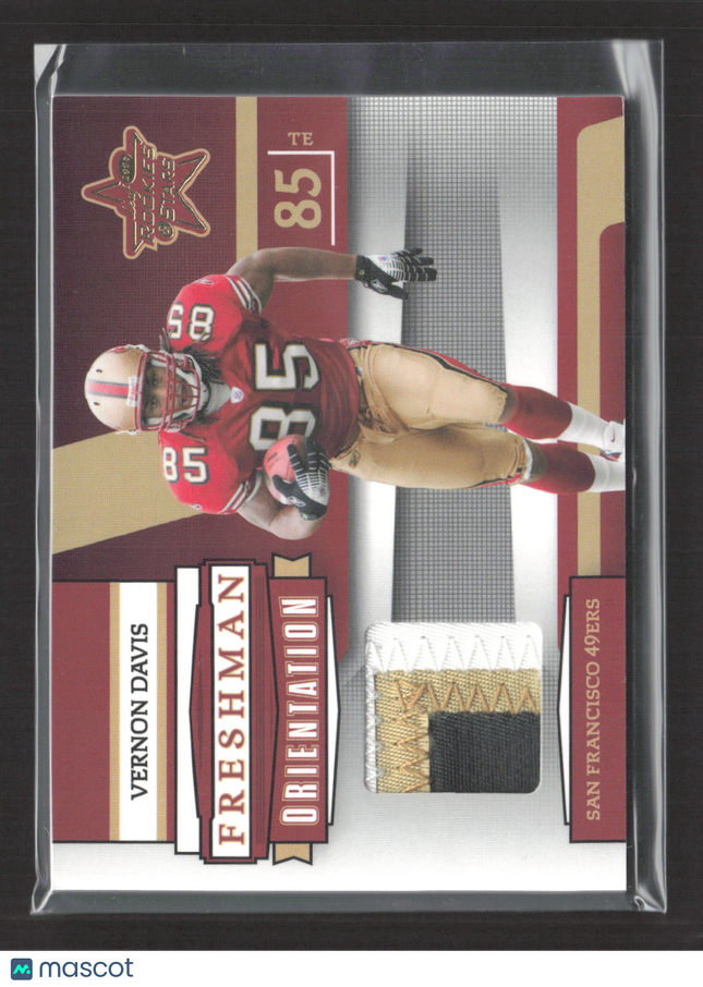 2006 Playoff Rookies & Stars Freshman Orientation Vernon Davis #FO-25 Patch /25