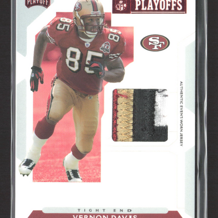 2007 Playoff Vernon Davis #B-6 Authentic Event-Worn Patch