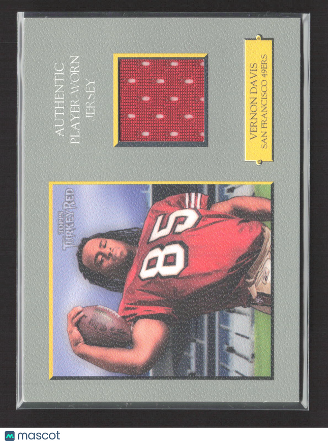 2006 Topps Turkey Red Vernon Davis #TRR-VD Authentic Player-Worn Jersey