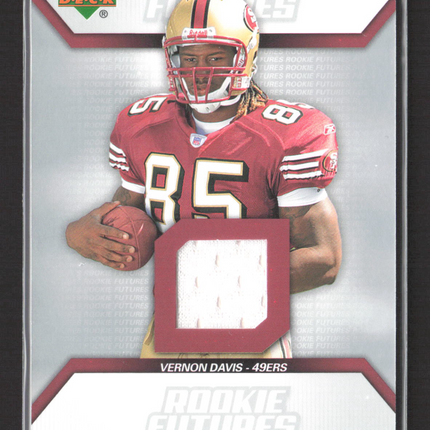 2006 Upper Deck Rookie Futures Vernon Davis #RF-VD Jersey Patch Memorabilia